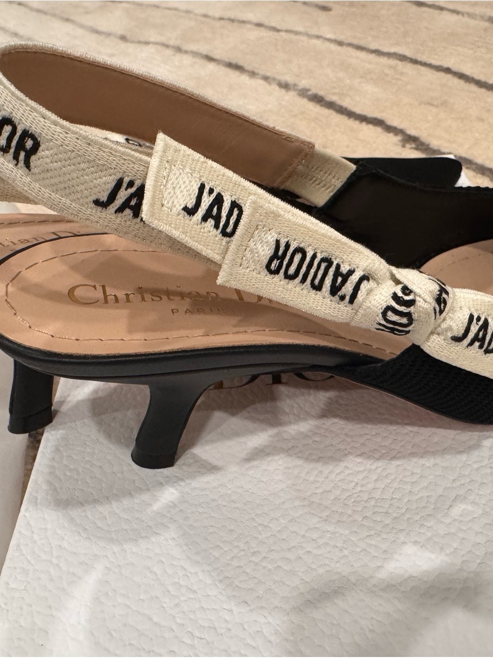 💯 % Authentic Women Dior J'adior Technical Slingback Pump- full set - Picture 13 of 15